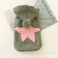 Wholesale Fashion Thick Acrylic Bow Sweater Pet Clothes